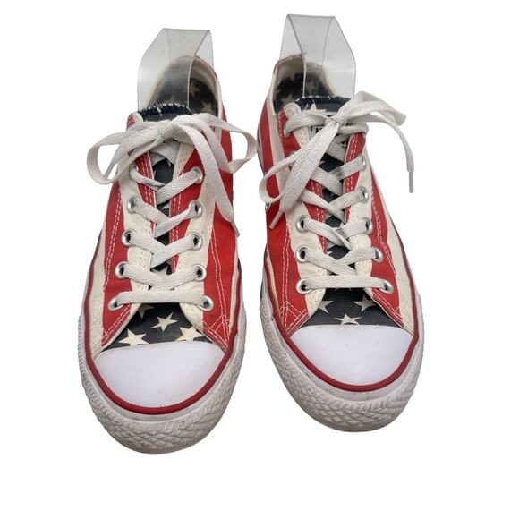 Converse UNISEX All Star OX Chuck Taylor Low M3494 American Flag MEN 8 / WMN 10 - Picture 7 of 12